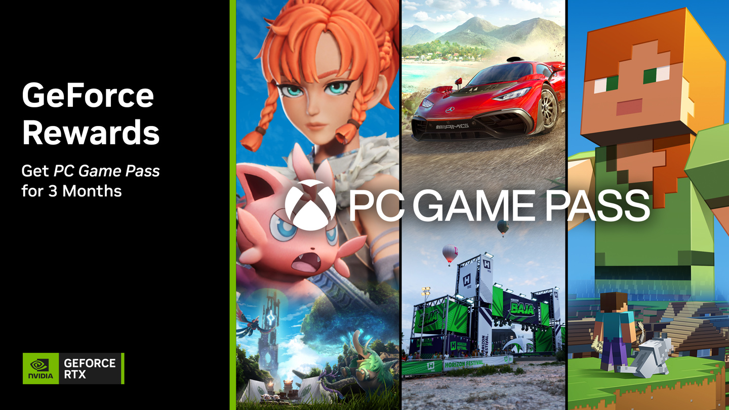 英伟达 GeForce Rewards 将为 GTX 10 系及更新显卡玩家免费提供 3 个月 PC Game Pass 订阅